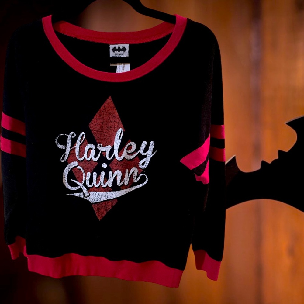 Early 2000s Batman crewneck hoodie/long sleeve! Great for this Halloween season.